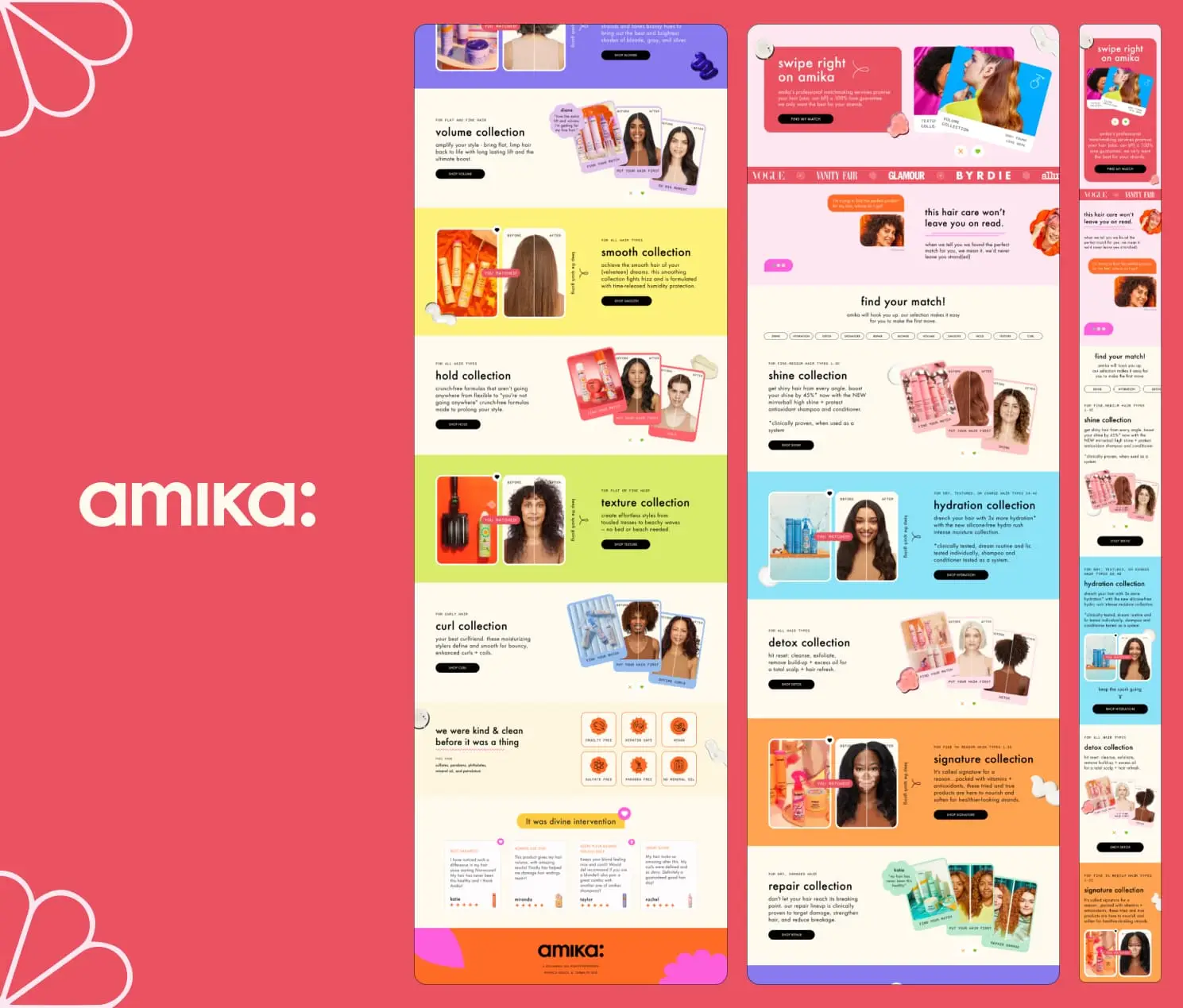 Amika - UI/UX design thumbnail