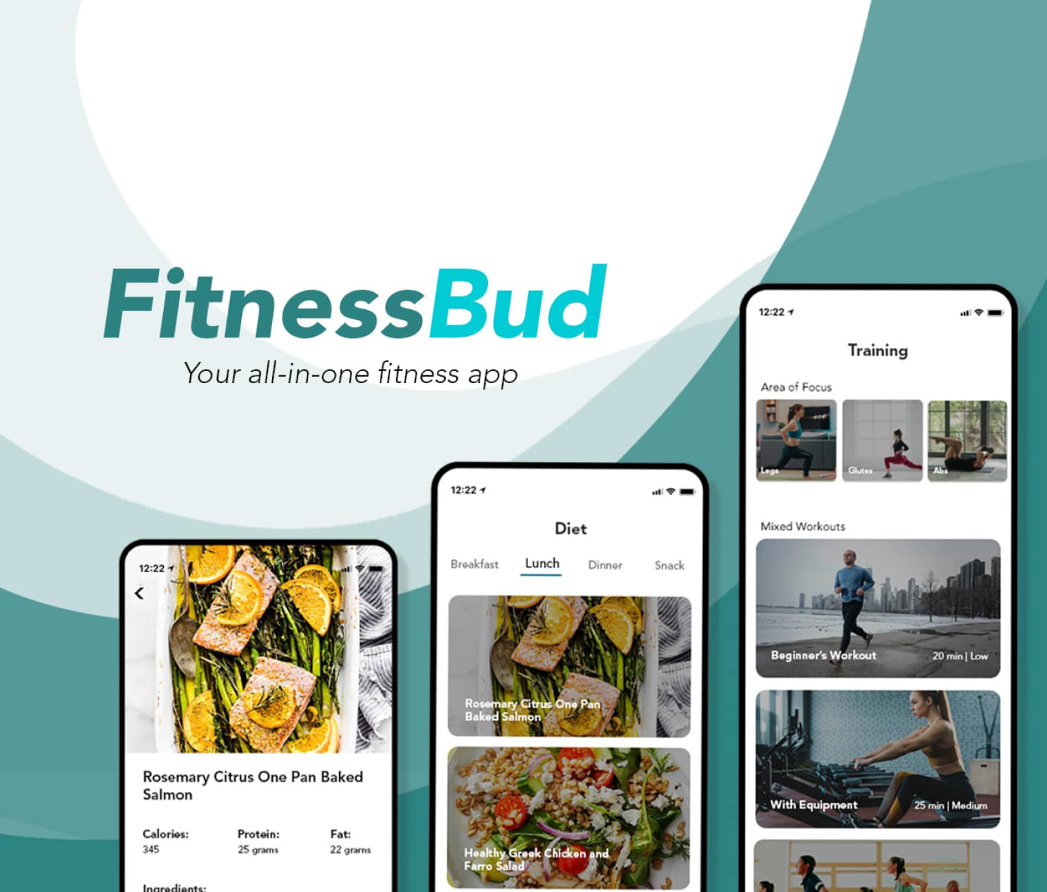 FitnessBud - UI/UX design thumbnail